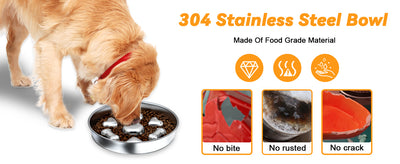 Comederos Lentos para Perros Antideslizantes con Diseño de Corazones y Huesos - Image 16