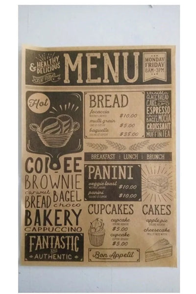 Pack 50 Papeles Encerados Diseño Periódico Vintage para Presentación de Alimentos - Image 3