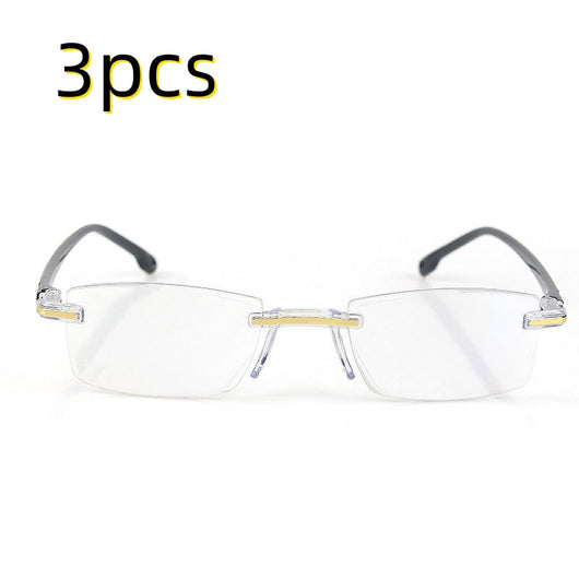 Gafas de Lectura sin Marco con Corte de Diamante - Image 6