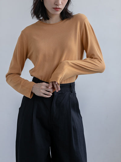 Blusa Ajustada de Cuello Alto en Punto - Image 5
