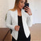 Cardigan Blazer Ejecutivo de Manga Larga Talla Pequeña
