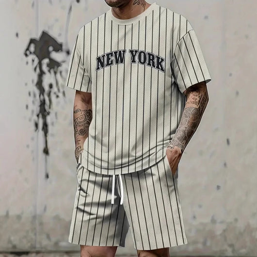 Traje Estampado 3D con Letras Personalizadas para Hombre