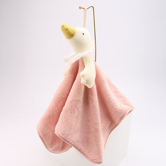 Toalla de Mano Infantil Ganso Cartoon - Algodón Coral Fleece Súper Absorbente - Image 6
