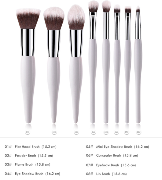 Set de 8 Brochas y Herramientas de Maquillaje Profesional - Image 11