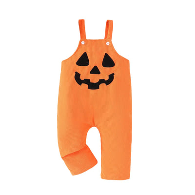 Pantalón Peto de Pana Halloween con Bordado Calabaza y Grimace para Bebé - Image 5