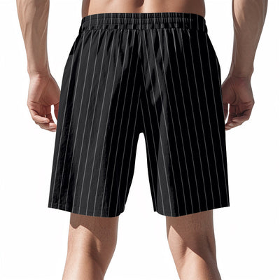 Shorts de Lino Holgados Transpirables Estilo Americano para Playa - Image 13