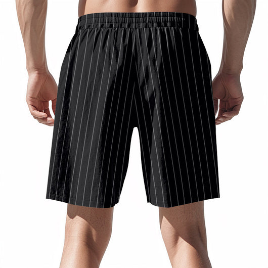 Shorts de Lino Holgados Transpirables Estilo Americano para Playa - Image 13