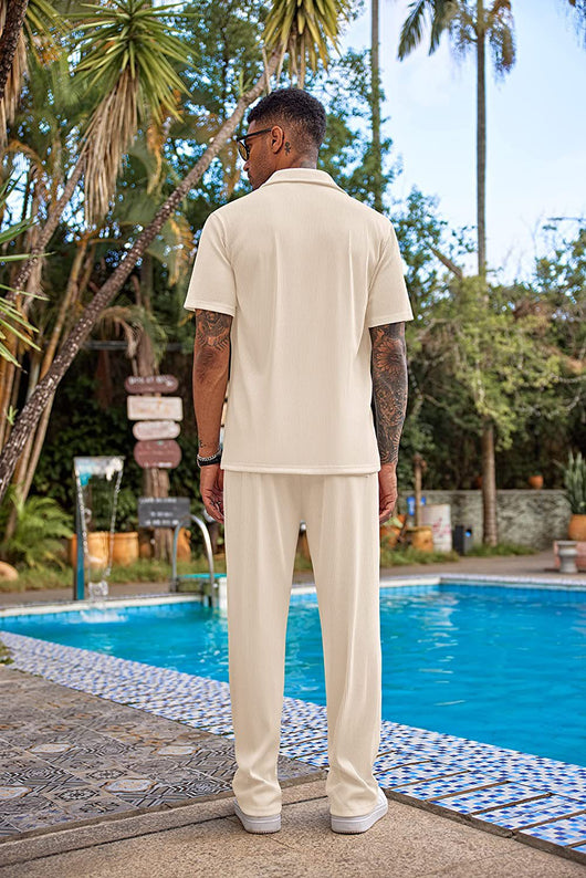 Pantalón Corto Suelto de Ocio - Traje Deportivo Casual - Image 39