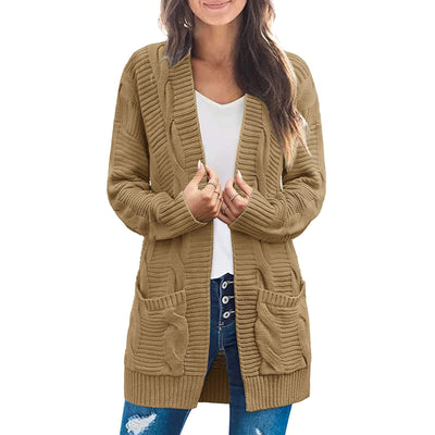 Cardigan Trenzado para Mujer Largo - Image 21
