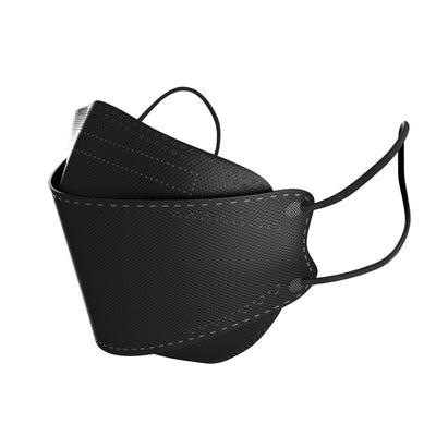 White KF94 disposable 3D stereo mask with ear loops, designed for adults and children for daily protection. - Image 10