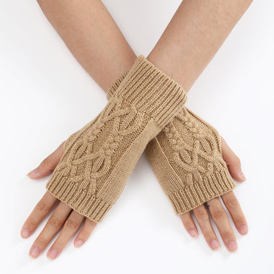 Guantes Tejidos Medio Dedo para Parejas - Lana Cálida Invierno Unisex - Image 17