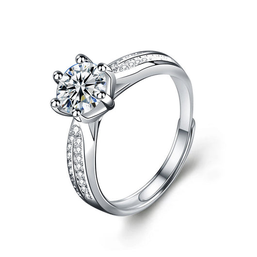 Anillo de Plata Esterlina con Moissanita para Mujer - Image 7