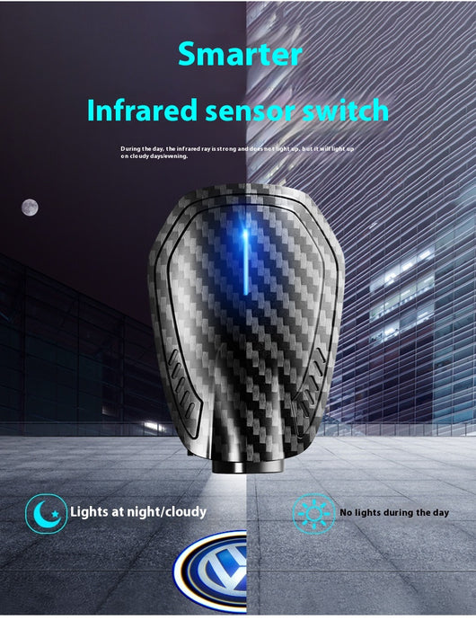 Luz de Cortesía LED con Sensor de Movimiento y Patrón Fibra de Carbono - Image 6