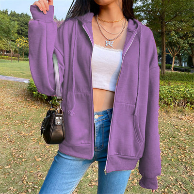 Chamarra Suelta de Cierre para Mujer - Estilo Urbano - Image 15