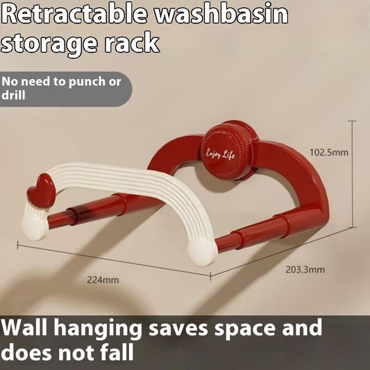 Estante de Almacenamiento Retráctil para Baño sin Perforaciones - Image 2