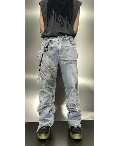Pantalones Vaqueros Pareja Camuflaje Desértico con Efecto Desgastado - Image 8