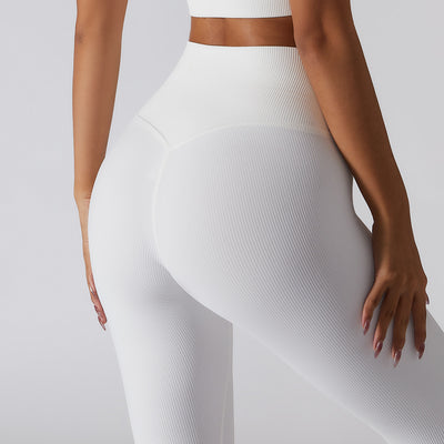 Pantalones Deportivos Cintura Alta Levanta Glúteos con Costillas Abdominales - Image 9