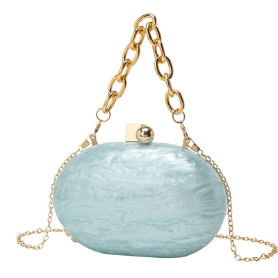 Bolso Bandolera de Cadena Acrílica Ovalada - Image 12
