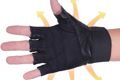 Guantes de Cuero Tácticos de Medio Dedo para Actividades Outdoor - Image 8