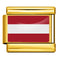 Dorado Background World Flag Photo Epoxy Italian Module Bracelet ICY0001AT Austria