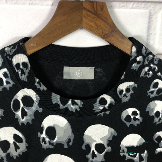 Camiseta Rap Rock Calavera Densa Manga Corta - Image 18