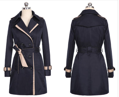 Abrigo Trinchera Largo para Mujer - Elegancia Otoño e Invierno - Image 5