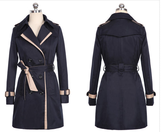 Abrigo Trinchera Largo para Mujer - Elegancia Otoño e Invierno - Image 5