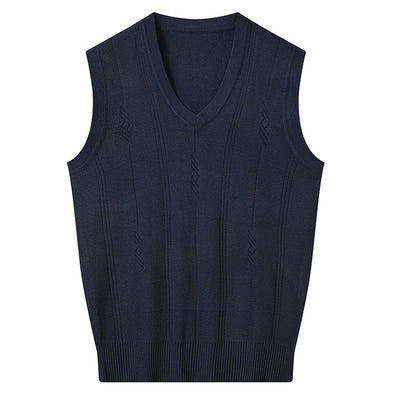 Chaleco Suelto Cuello V para Hombre Maduro - Comodidad Primavera y Otoño - Image 15