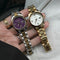 Reloj de Acero Inoxidable para Mujer con Cristal Brillante