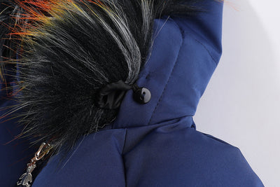Mameluco Infantil con Cuello de Piel Acolchado para Invierno - Image 13