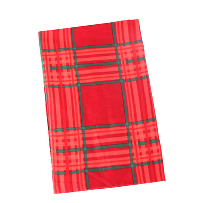 Pañuelo Cuadrado de Satén Reversible con Estampado Escocés - Image 12