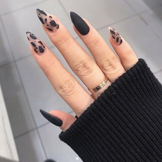Uñas Postizas Almendra Mate Acabado Profesional