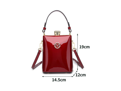 Bolso de Charol Brillante Convertible a Bandolera - Lujo Accesible - Image 11