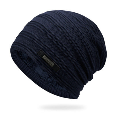 Gorro de Lana Acolchado para Hombre con Forro Térmico Premium