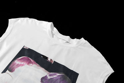 Camiseta Crop Estampada Ajustada para Mujer - Cuello Redondo - Image 14