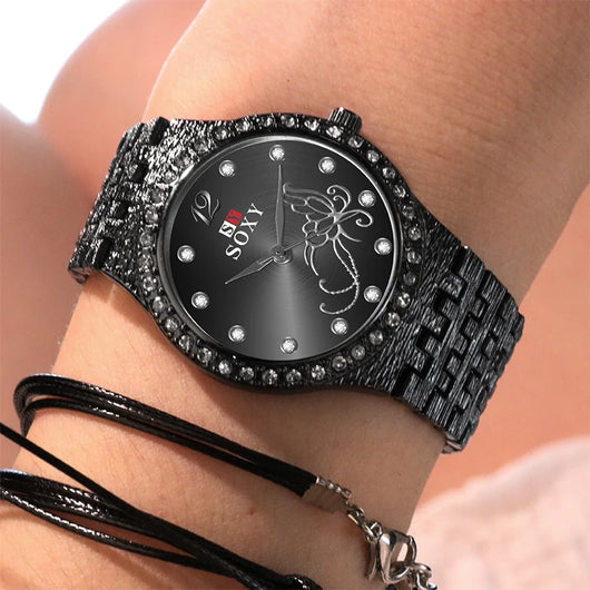 Reloj para Dama Casual con Diseño de Flores y Mariposas - Image 17
