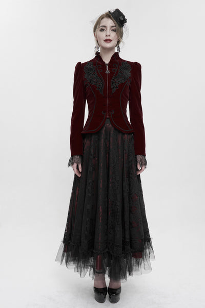 Abrigo Gótico para Presentaciones de Magia - Chaqueta Elegante para Mujeres - Image 14