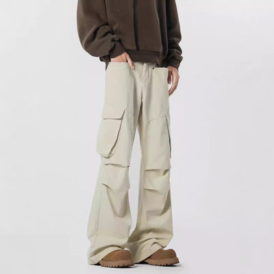Pantalones Rectos Casuales Retro - Estilo Urbano Moderno para Hombre - Image 3