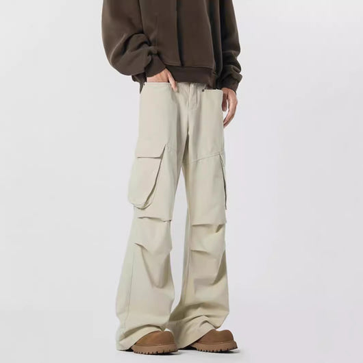 Pantalones Rectos Casuales Retro - Estilo Urbano Moderno para Hombre - Image 3