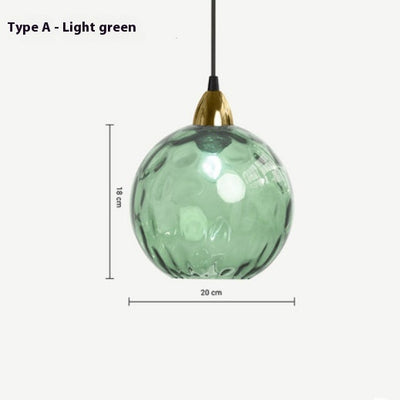 Lámpara Colgante de Cristal Ondulado con Diseño Minimalista Moderno - Image 6