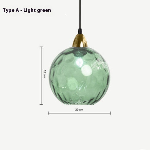 Lámpara Colgante de Cristal Ondulado con Diseño Minimalista Moderno - Image 6