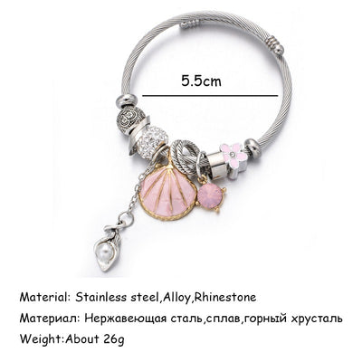 Pulsera de Cristal con Perlas de Concha - Image 15