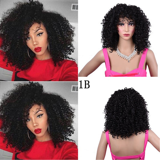 Peluca Rizada Afro Sintética Premium para Mujeres Negras - Image 2