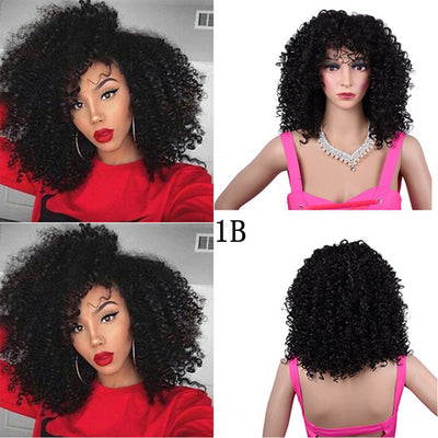 Peluca Rizada Afro Sintética Premium para Mujeres Negras - Image 2