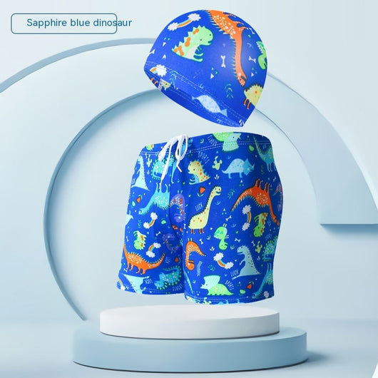 Traje de Baño Infantil con Gorro de Natación para Vacaciones en Playa - Image 9