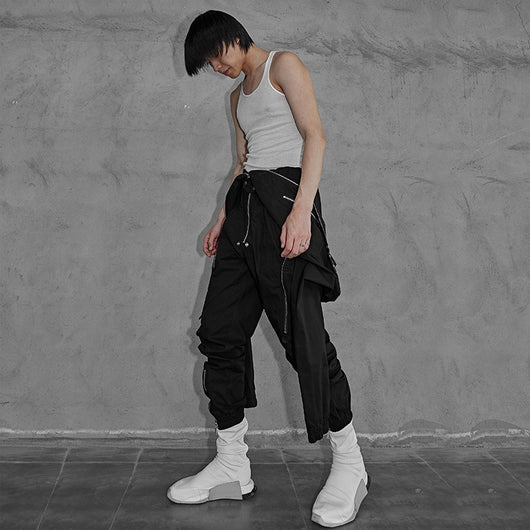 Jumpsuit Cargo Holgado de Algodón para Hombre Dark Man - Image 11