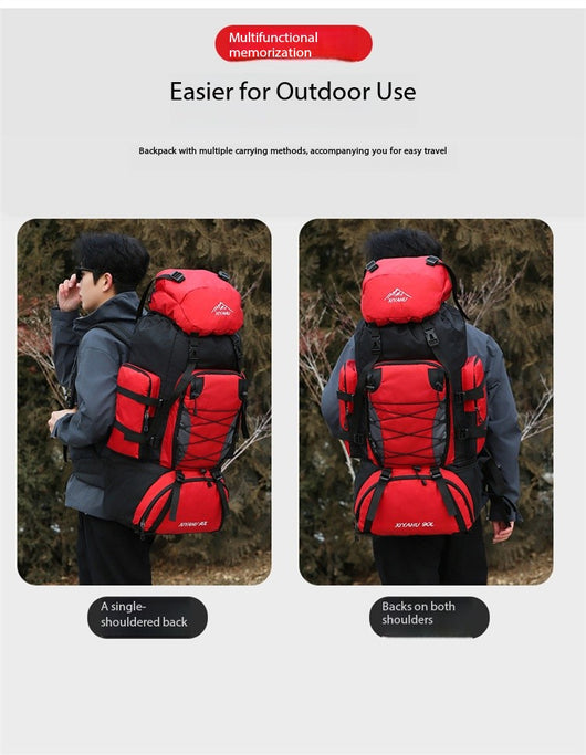 Mochila de Senderismo 90L XIYAHU - Resistente al Agua para Trekking y Camping - Image 14