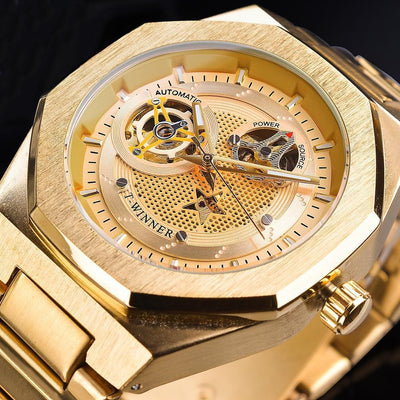Reloj Automático de Movimiento Mecánico con Diseño Hueco - Image 7