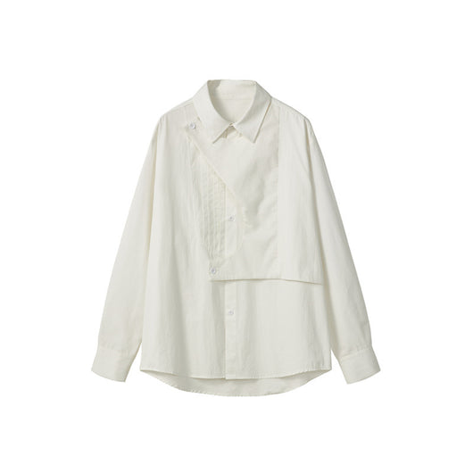 Camisa Blanca Suelta Deconstructuida Diseño Moderno - Image 12