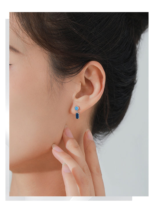 Conjunto de Joyas en Plata 925: Anillo, Collar y Aretes con Zafiro - Image 14